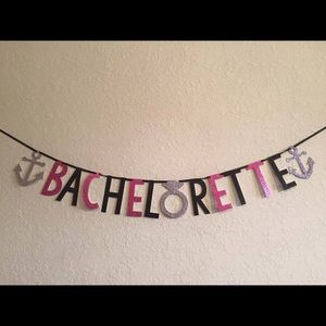 Bachelorette Glitter Banners